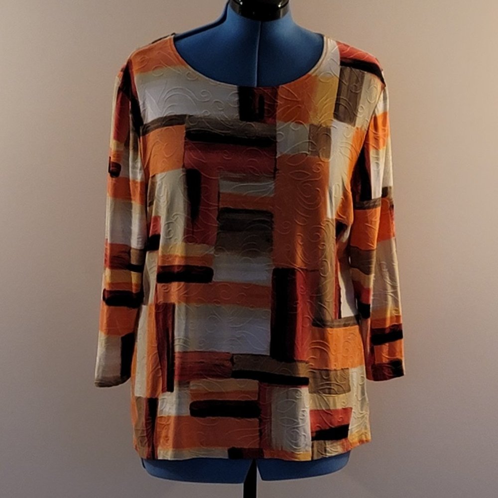 Textured Jacquard Knit Top
